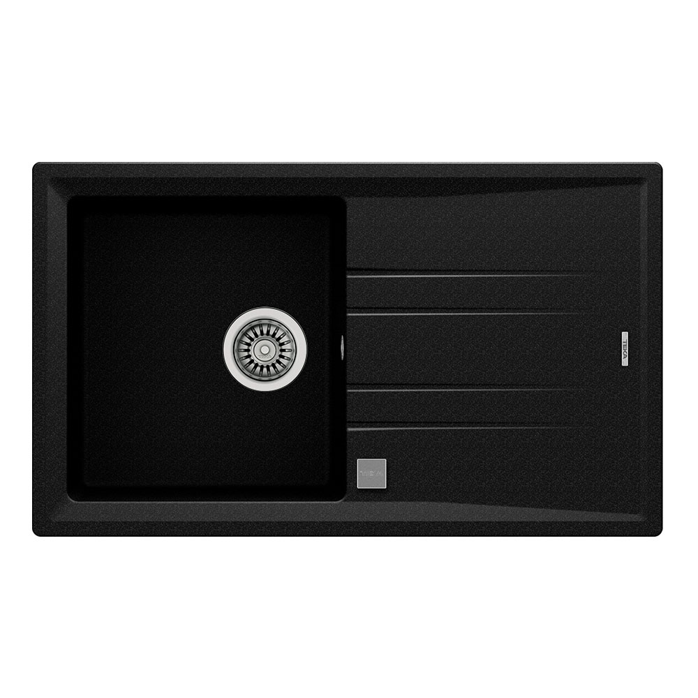 Teka Maestro Stone 50 B-TG Karbon 860x510mm Tek Hazneli Tek Damlalıklı Tegranite Evye
