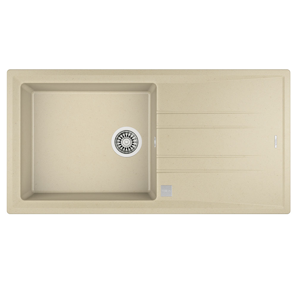 Teka Maestro Stone 60 L-TG Topas Bej 1000x510mm Tek Hazneli Tek Damlalıklı Tegranite Eviye