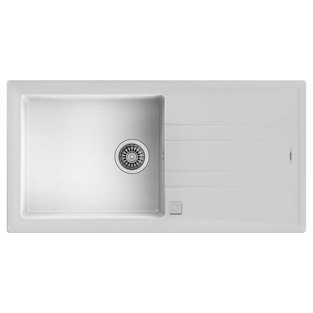 Teka Maestro Stone 60 L-TG Beyaz 1000x510mm Tek Hazneli Tek Damlalıklı Tegranite Evye