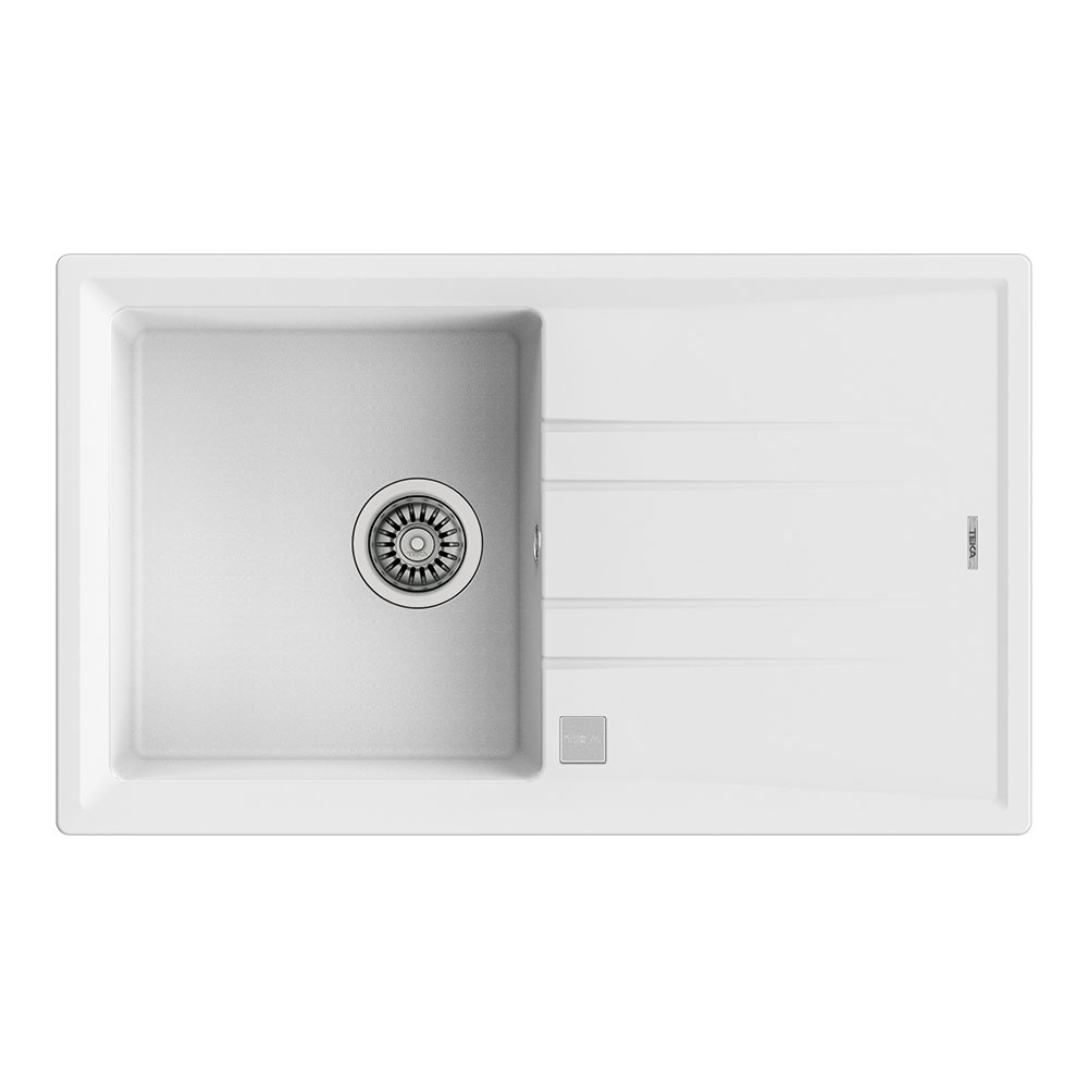 Teka Maestro Stone 50 B-TG Beyaz 860x510mm Tek Hazneli Tek Damlalıklı Tegranite Eviye