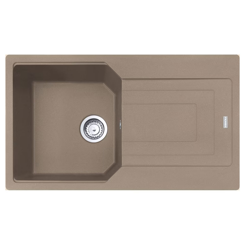 Franke Urban UBG 611-86 Oyster Tezgah Üstü 860x500mm Tek Gözlü Damlalıklı Eviye