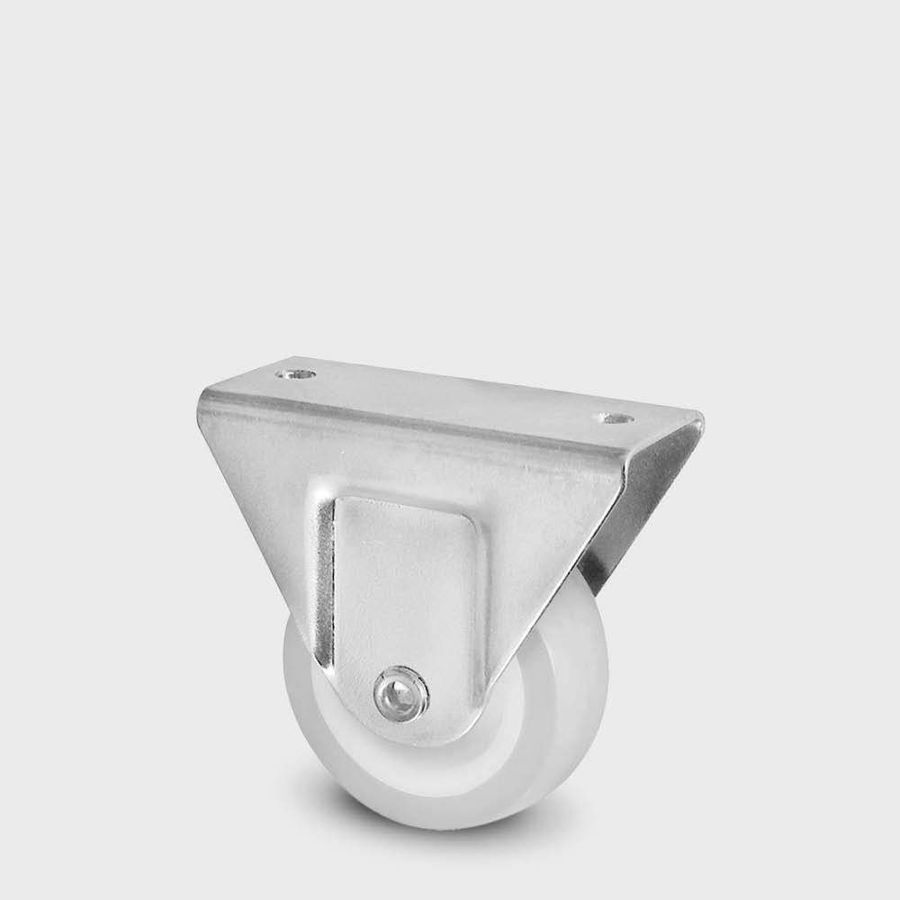Burak 0505 ZHGM Sabit Tekerlek Orta Maşa Beyaz-Gri 50mm.