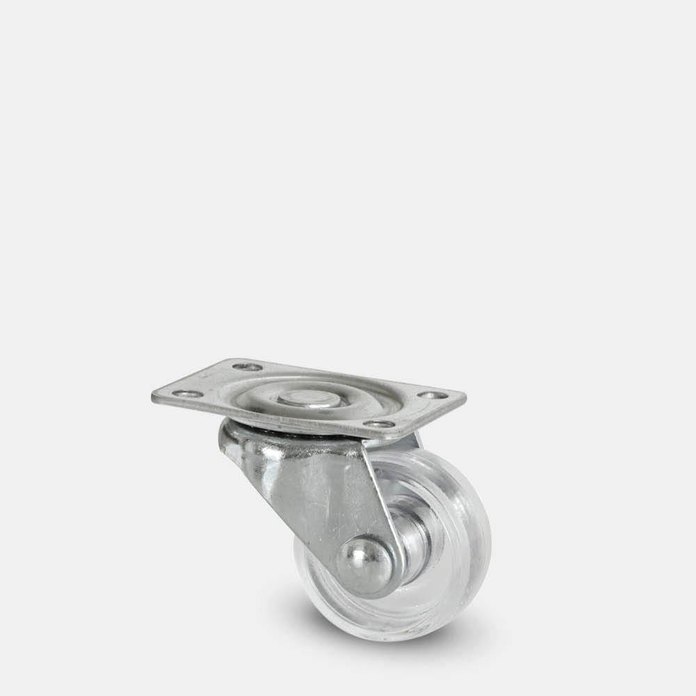 Burak 0302 STT Tek Sıra Bilyalı Tekerlek Tablalı Şeffaf 30mm.