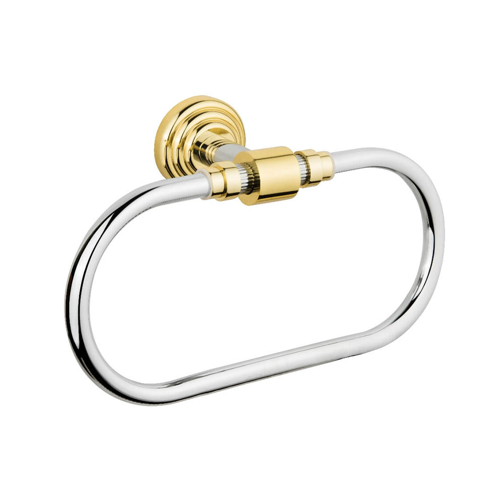 Pırlanta Daire Havluluk Gold Krom