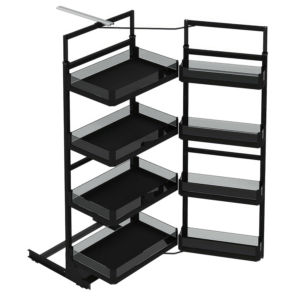 Starax S1223-P-A Premium İkiz Kiler 5 Sepetli Antrasit 45cm