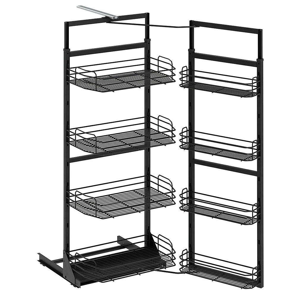Starax S-1224-A İkiz Kiler 5 Sepetli Antrasit 60 cm.