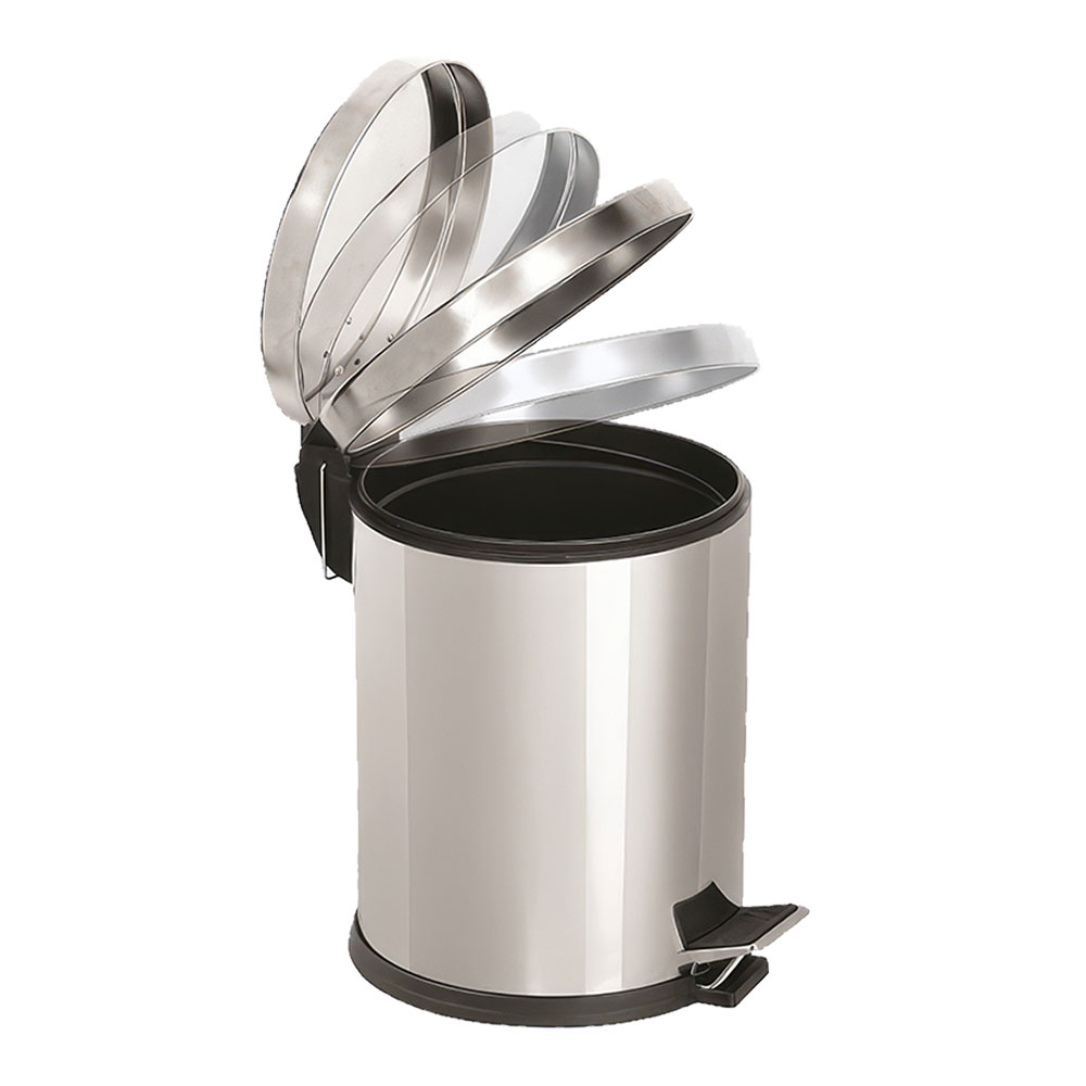 Efor EF-308 Çöp Kovası, Pedallı, Yavaş Kapanan Kapak, 304 Kalite, 8 lt.