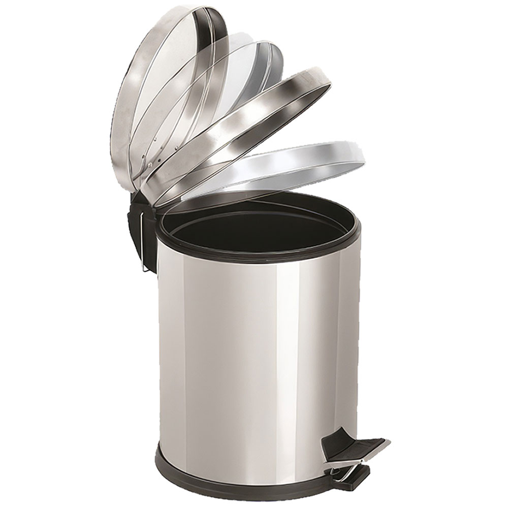 Efor EF-309 Çöp Kovası, Pedallı, Yavaş Kapanan Kapak, 304 Kalite, 12 lt.