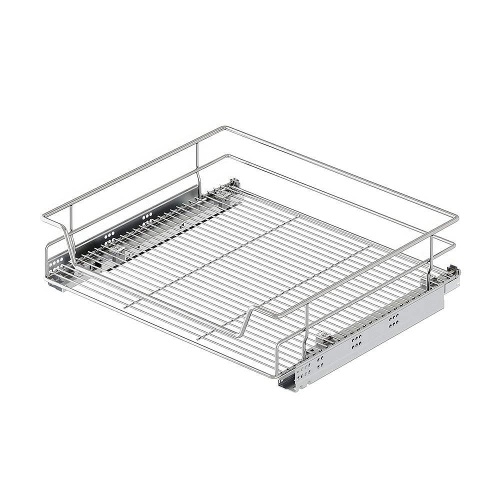 Starax S-2333-C Bağımsız Çift Açılım Gizli Raylı Çekmece Krom 45 cm.