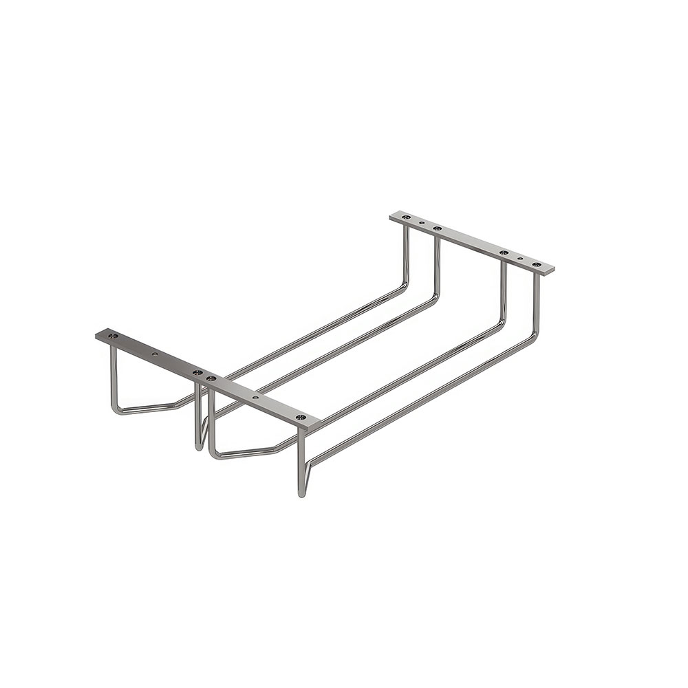 Starax S-4042-C Kadeh Askısı, 1 Bölmeli Krom 12x50x7 cm