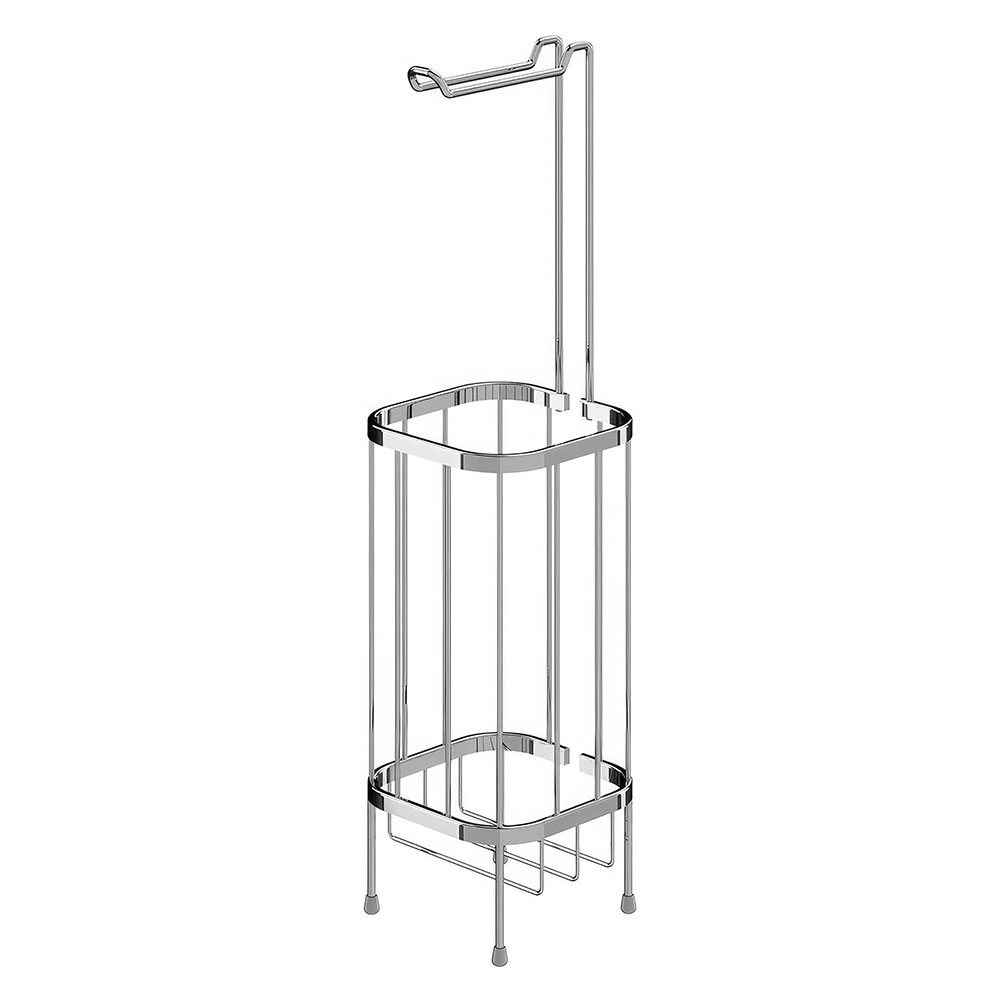 Starax S-8834-C Ayaklı Tuvalet Kağıtlığı, Krom