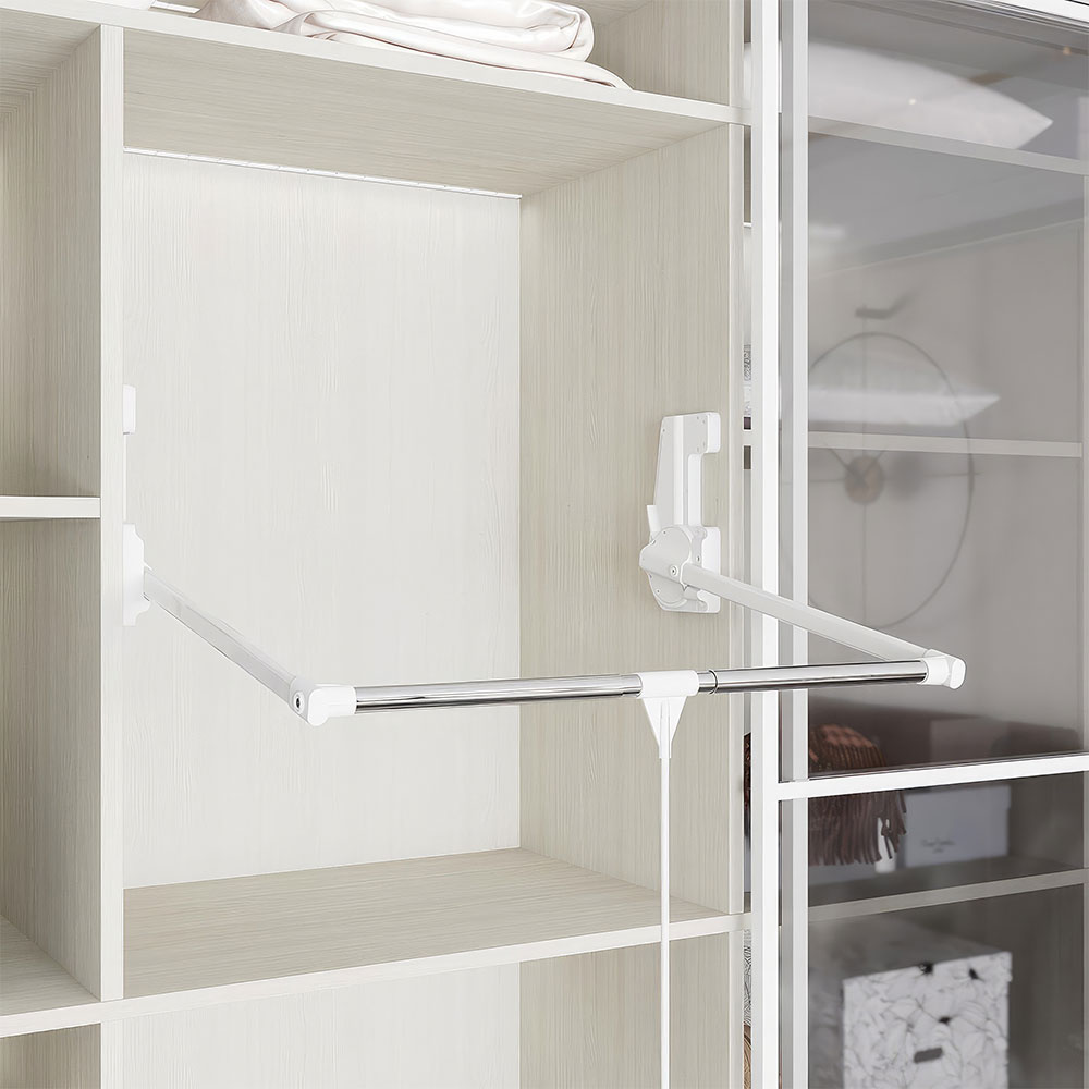 Starax S-6014-W Gardırop Asansörü Beyaz 85-115x29x90 cm