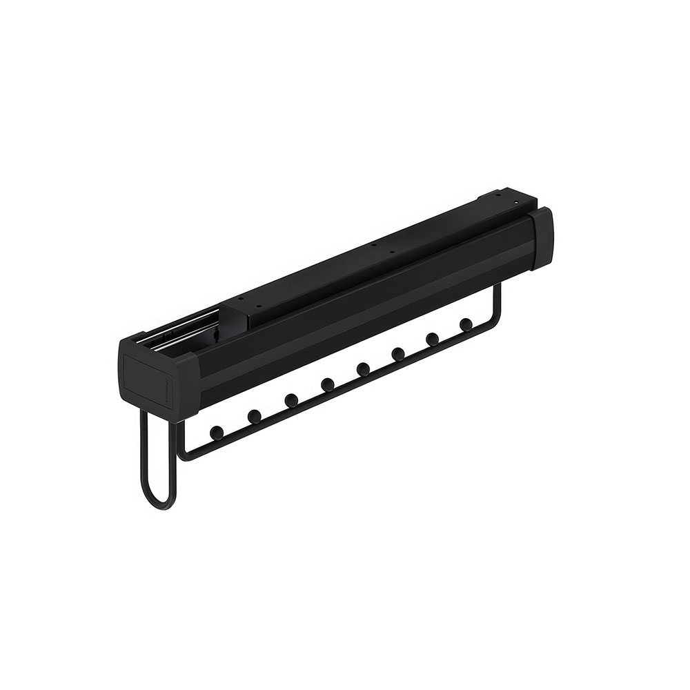 Starax S-6724-A Teleskopik Raylı Alüminyum Askılık Antrasit 60 cm