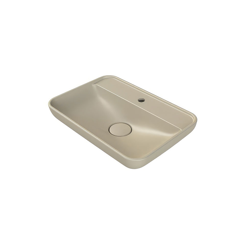 Cerastyle 072708-U97 Lal 60 Lavabo, Mat Cappuchino, 60x42 cm.
