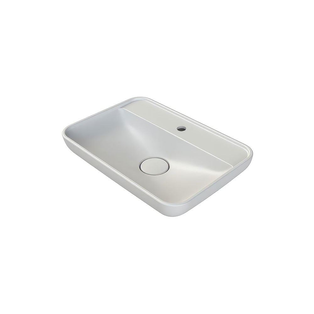 Cerastyle 072700-U97 Lal 60 Lavabo, Mat Beyaz, 60x42 cm.