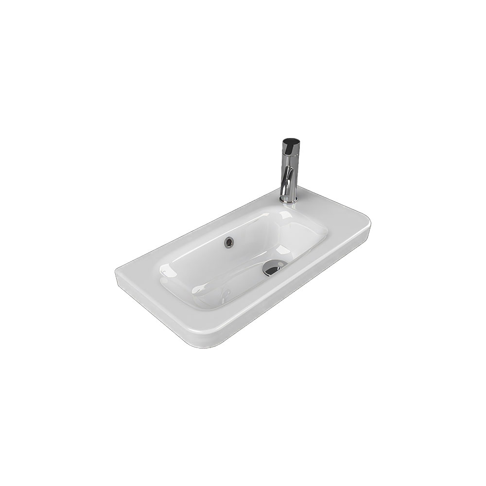 Cerastyle 033000-U Noura Etajerli Lavabo, Beyaz, 60x30 cm.