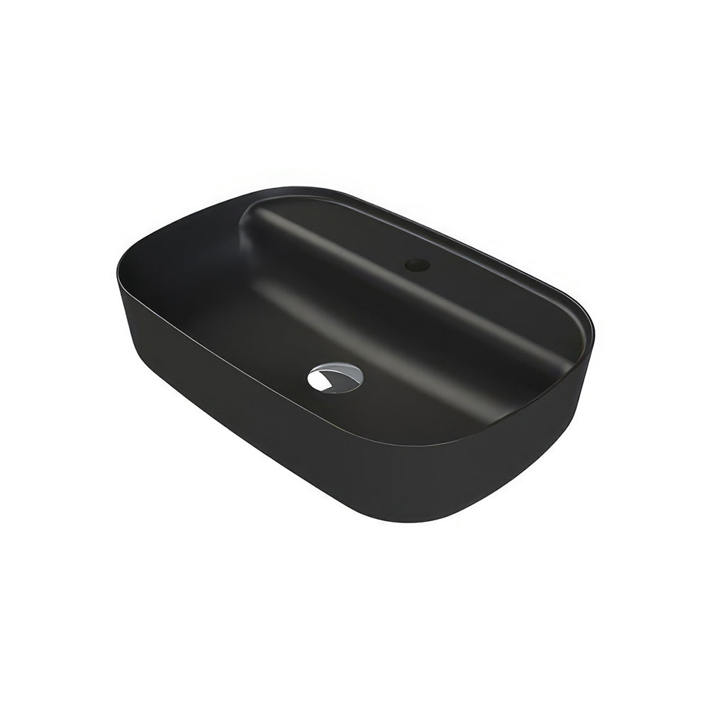 Cerastyle 078707-U97 Aqua Lavabo, Mat Siyah, 70x40 cm.