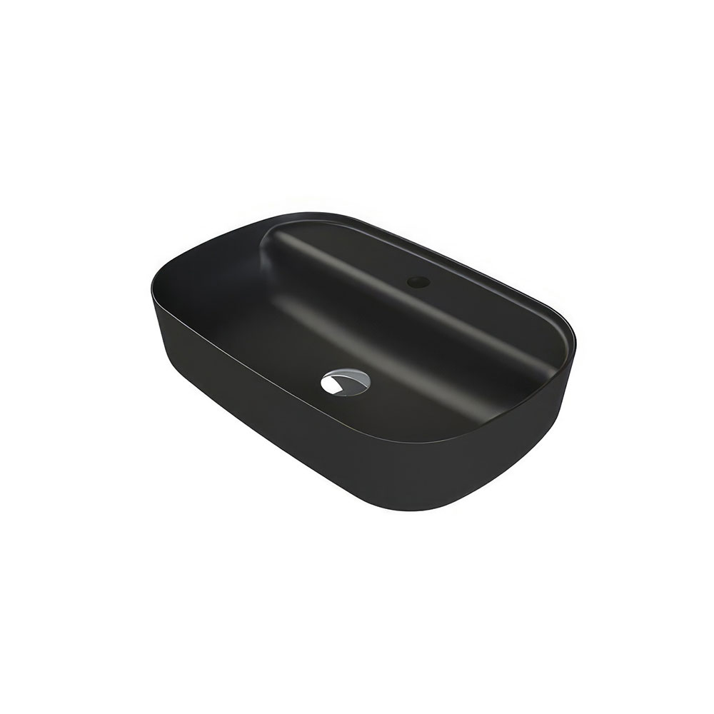 Cerastyle 077107-U97 Aqua Lavabo, Mat Siyah, 70x40 cm.