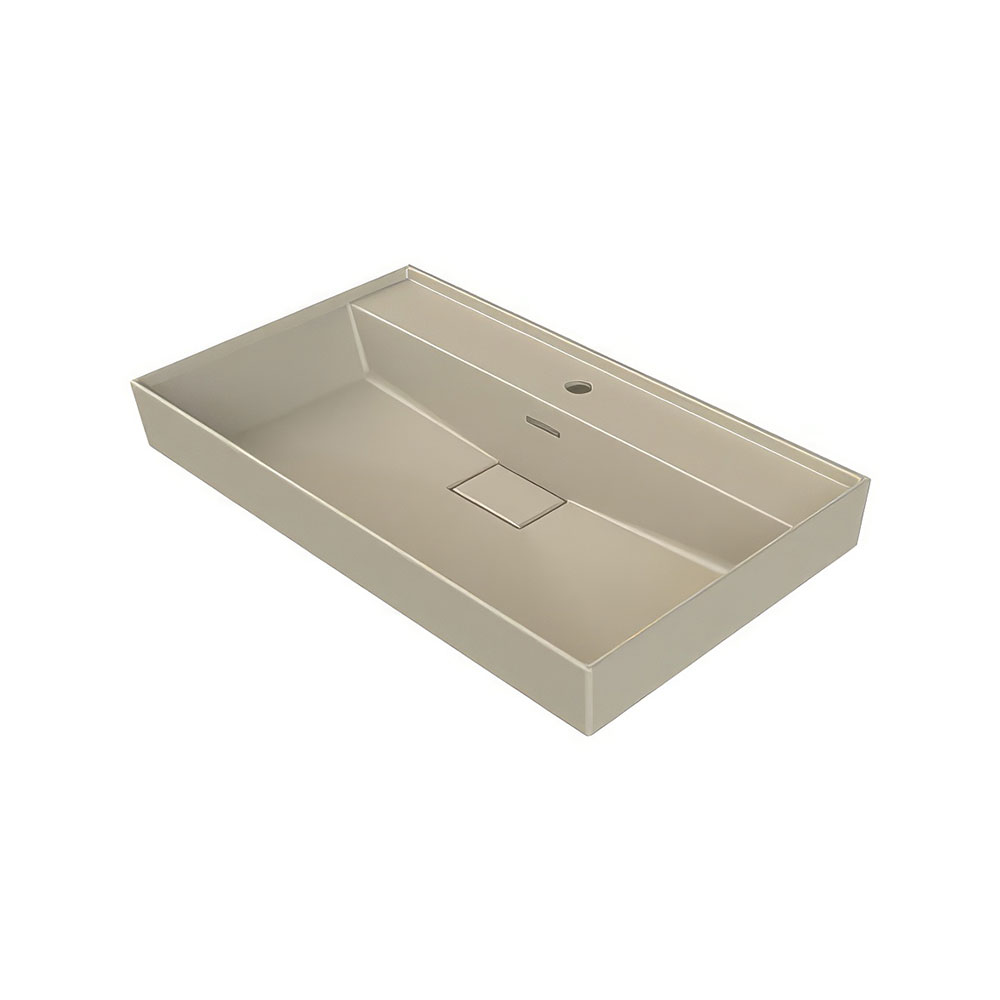 Cerastyle 037508-U97 Sharp Etajerli Lavabo, Mat Cappuchino, 100x48 cm.