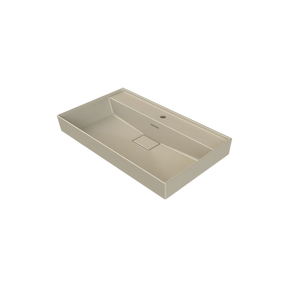 Cerastyle 037108-U97 Sharp Etajerli Lavabo, Mat Cappuchino, 60x48 cm.