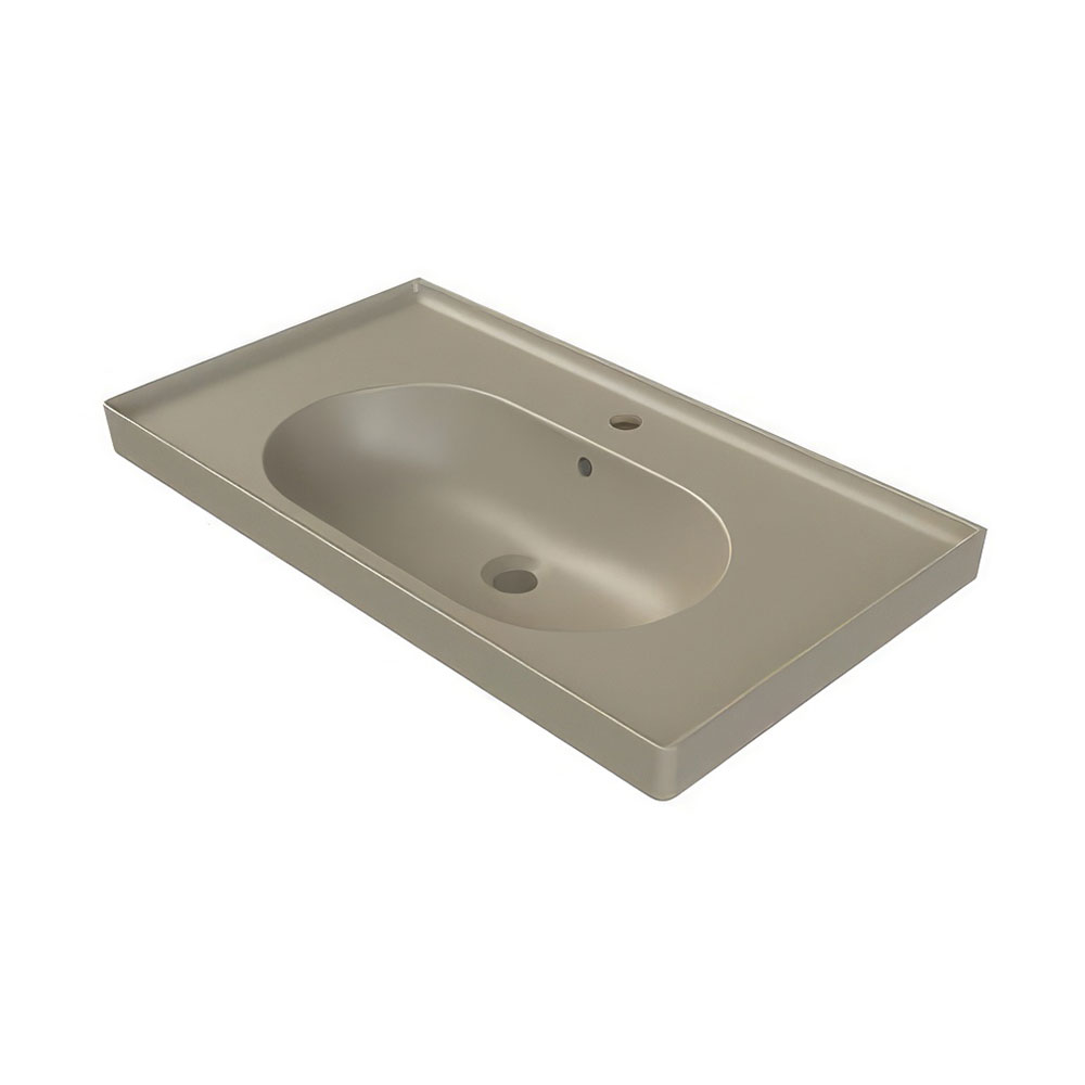Cerastyle 043508-U97 Arya Etajerli Lavabo, Cappuchino, 100x45 cm.