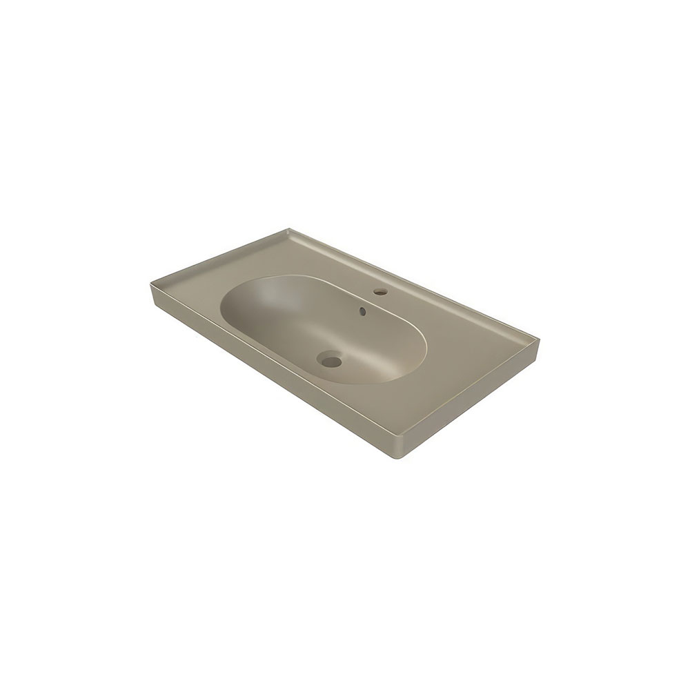 Cerastyle 043108-U97 Arya Etajerli Lavabo, Cappuchino, 60x45 cm.