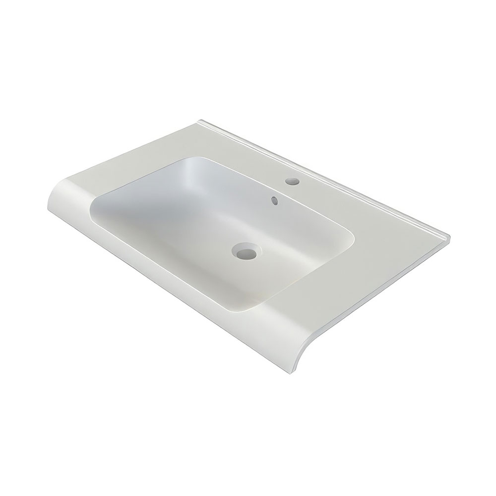 Cerastyle 090800-U97 Anova Etajerli Lavabo, Mat Beyaz, 100x50 cm.