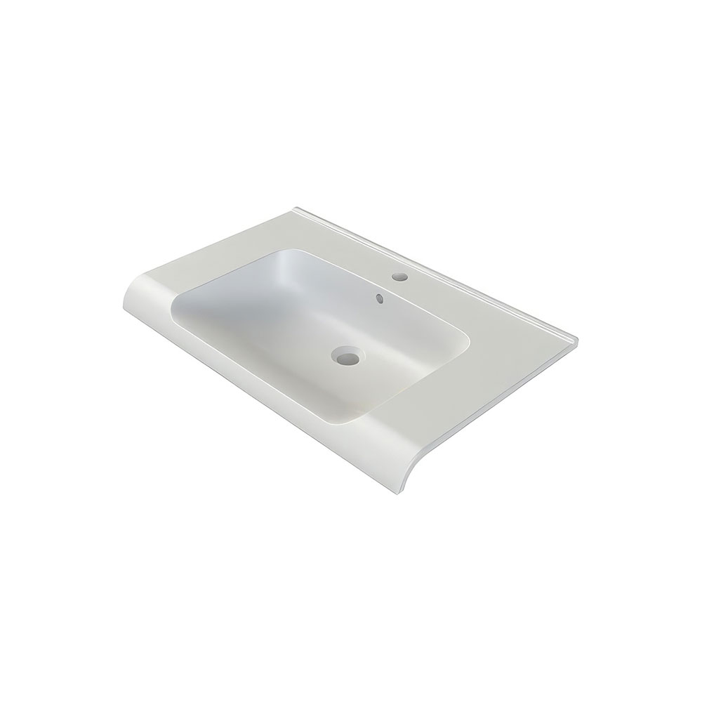 Cerastyle 090700-U97 Anova Etajerli Lavabo, Mat Beyaz, 80x50 cm.
