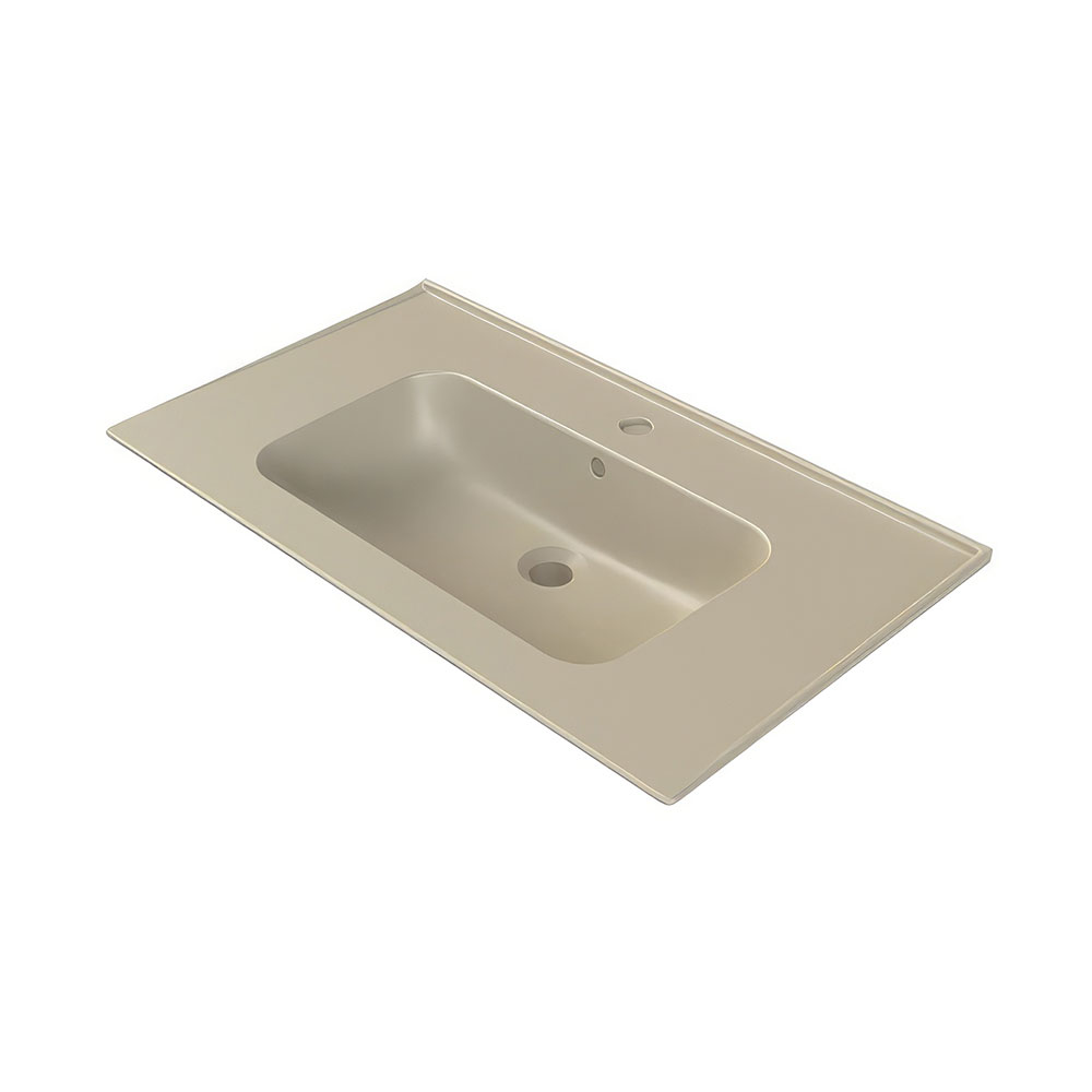 Cerastyle 042508-U97 Blue Etajerli Lavabo, Mat Cappuchino, 100x47 cm.