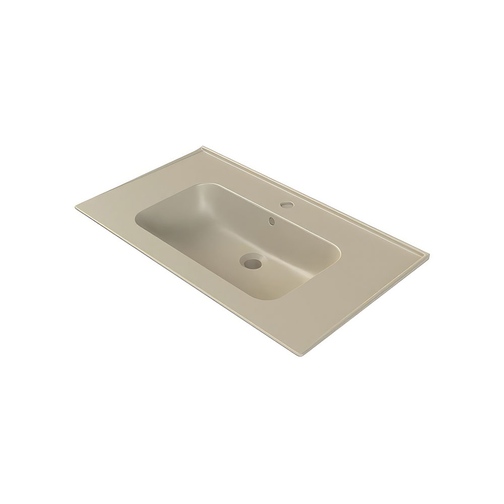 Cerastyle 042308-U97 Blue Etajerli Lavabo, Mat Cappuchino, 80x47 cm.
