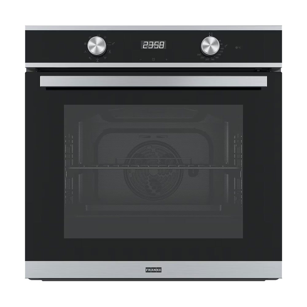 Franke FSM 86 H XS Smart, 8 Programlı, Black Glass/Inox, Dijital Fırın
