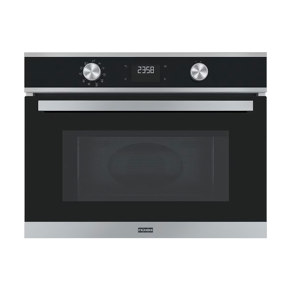 Franke SMART FSM 45 MW XS 40lt. 8 Programlı Black Glass/Inox Kombi Mikrodalga