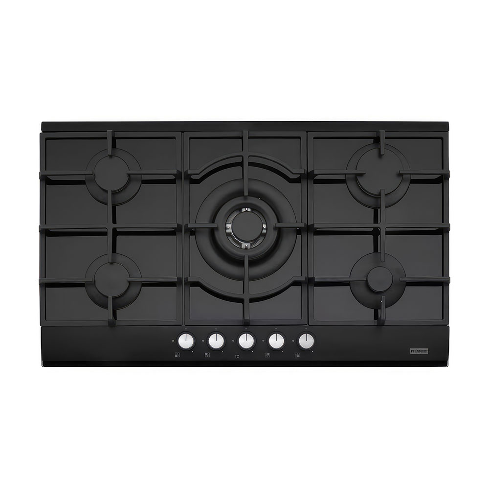 Franke FHNG 905 4G TC BK C Smart Linear Black Glass 5 Gözlü Gazlı Cam Ocak