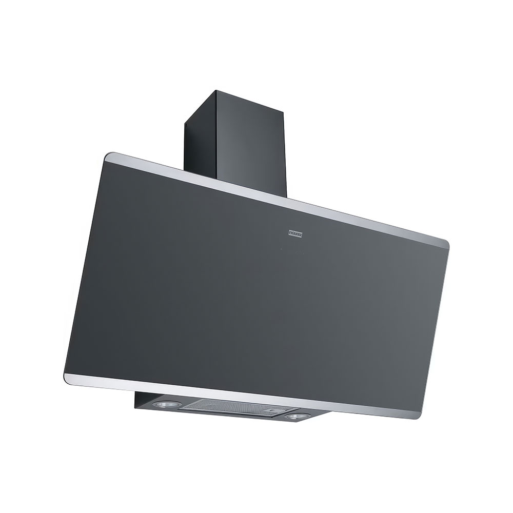 Franke FPJ 915 V BK/SS Smart Linear Vertical Black Glass/Inox Eğik Davlumbaz 90cm
