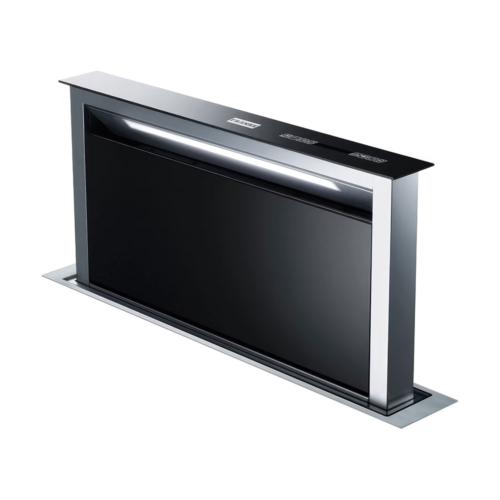 Franke FDW 908 IB XS Downdraft Black Glass/Inox Tezgah Altı Davlumbaz 90cm
