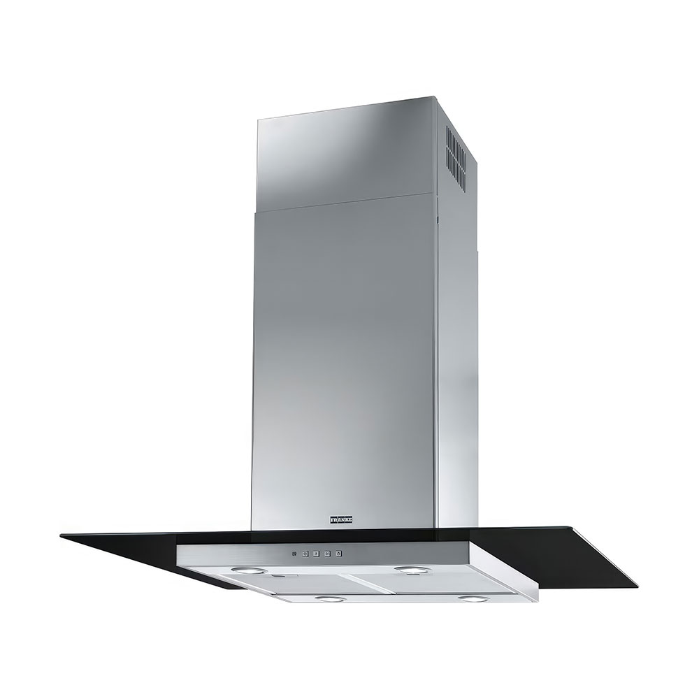 Franke FGL 915 I BK XS/900 Ada Glass Linear Black Glass/Inox Ada Davlumbaz 90cm