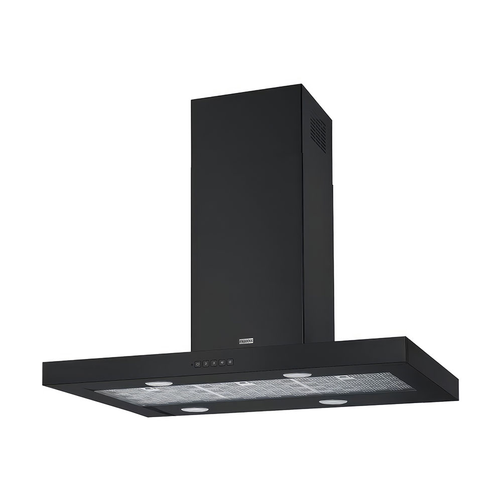 Franke 905 I BK MATT / 900 Ada Format Tale Matt Black Ada Davlumbaz 90cm
