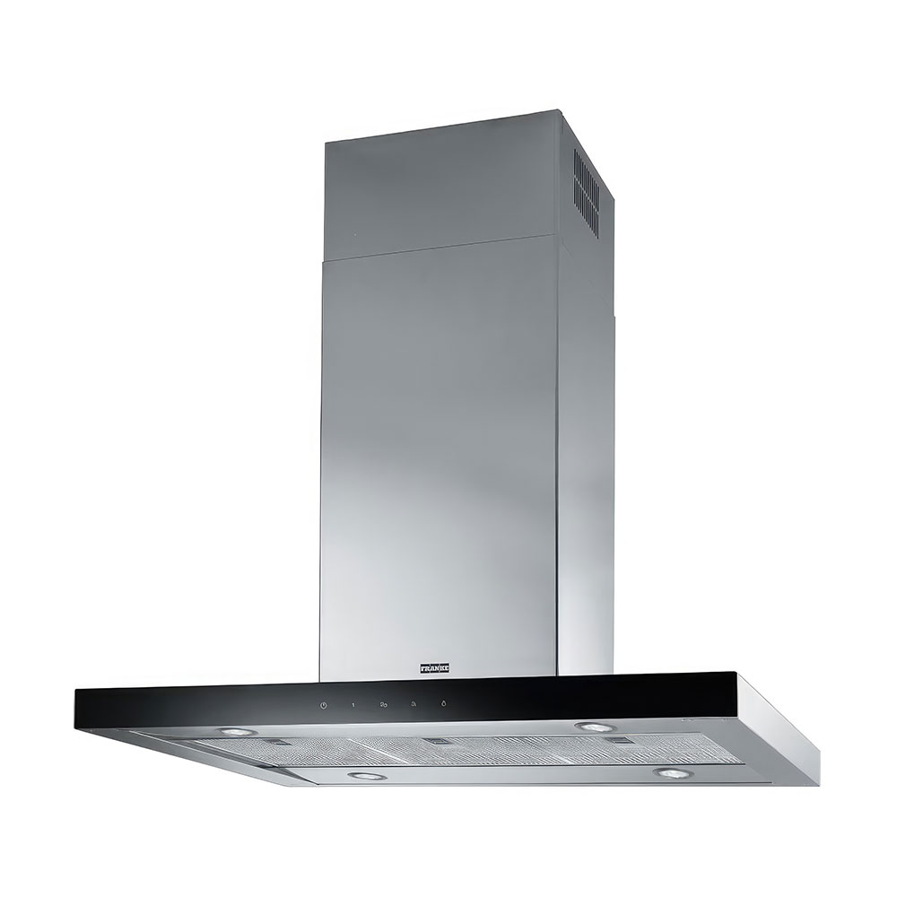 Franke FCR 925 I TC BK XS Mythos Black Glass/Inox Ada Davlumbaz 90cm