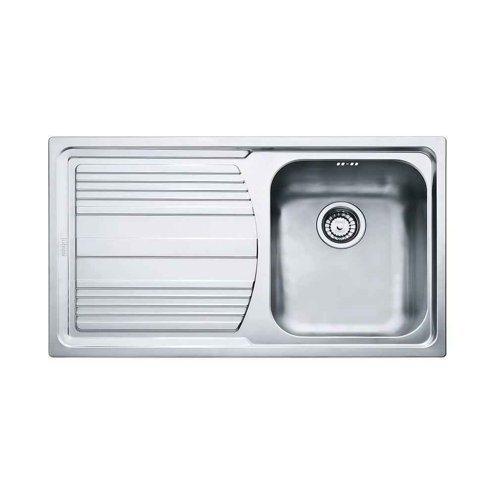 Franke Logica Line LLX 611-86 Inox Tezgah Üstü 860x500mm Tek Gözlü Sol Damlalıklı