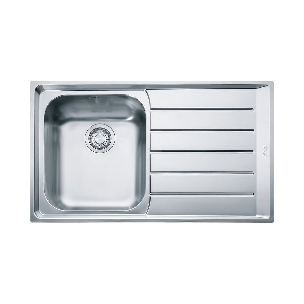 Franke Neptune NEX 611-86 Inox Tezgah Üstü 860x510mm Tek Gözlü Sol Damlalıklı