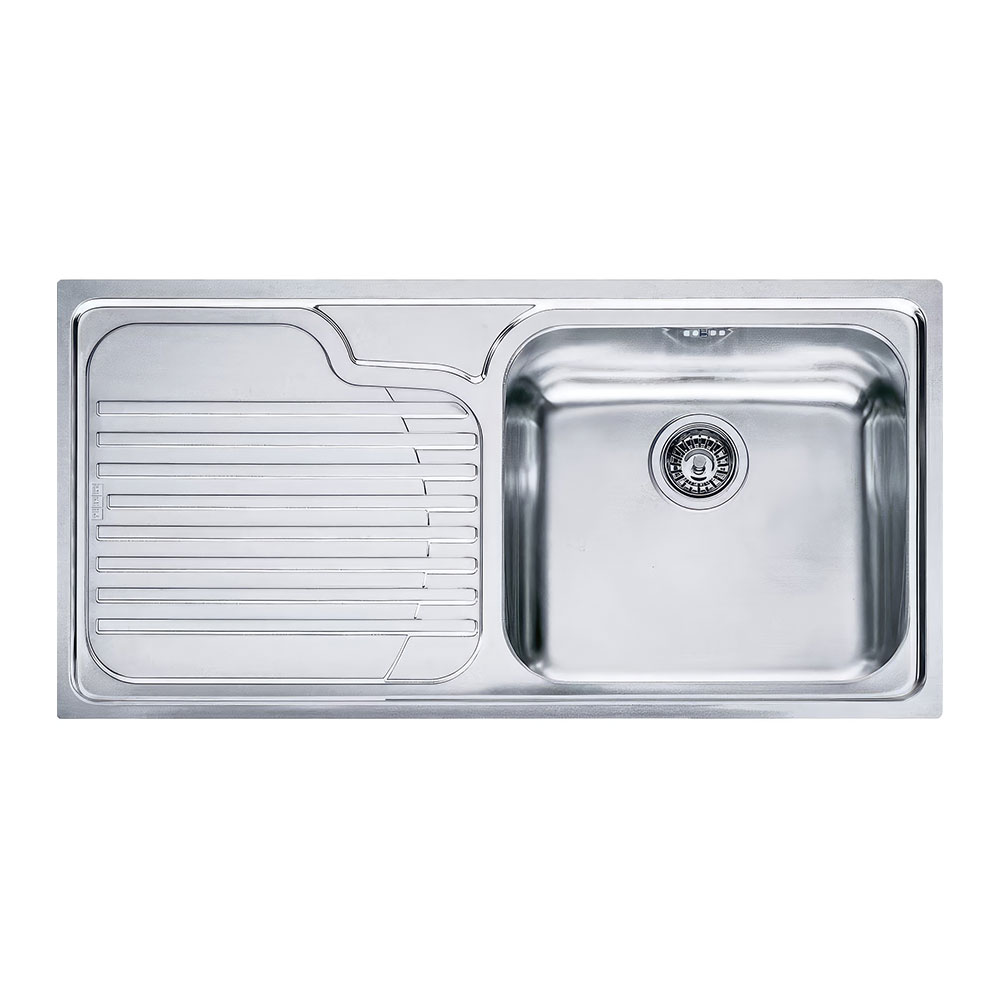 Franke Galassia GAX 611-100 Inox Tezgah Üstü 1000x500mm Tek Gözlü Sol Damlalıklı Eviye