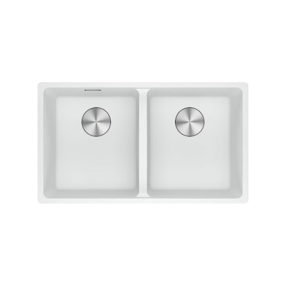 Franke Maris MRG 120-35-35 Bianco Tezgah Altı 753x433mm 2 Gözlü Granit Eviye