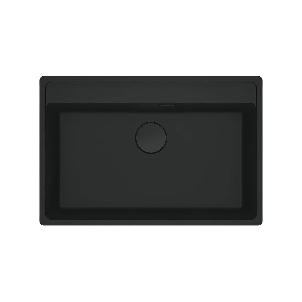 Franke Maris MRG 610-72 Matt Black Tezgah Üstü 760x510mm Tek Gözlü Granit Eviye