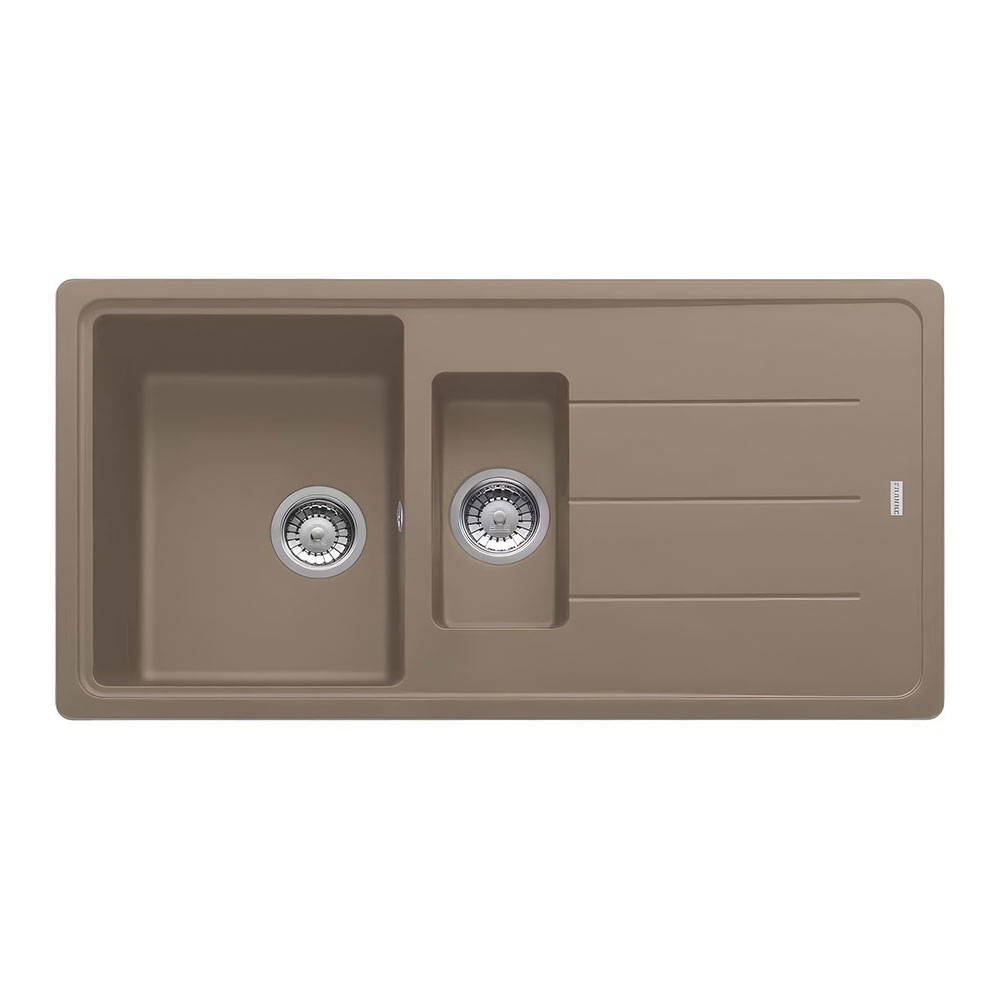 Franke Basis BFG 651-97 Oyster Tezgah Üstü 970x500mm 1,5 Gözlü Damlalıklı Eviye