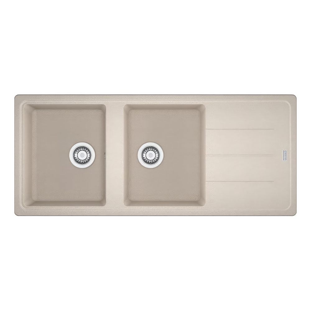 Franke Basis BFG 621-116 Sahara Tezgah Üstü 1160x500mm 2 Gözlü Damlalıklı Eviye