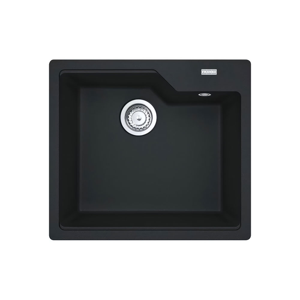 Franke Urban UBG 610-50 Nero Tezgah Üstü 560x500mm Tek Gözlü Granit Eviye