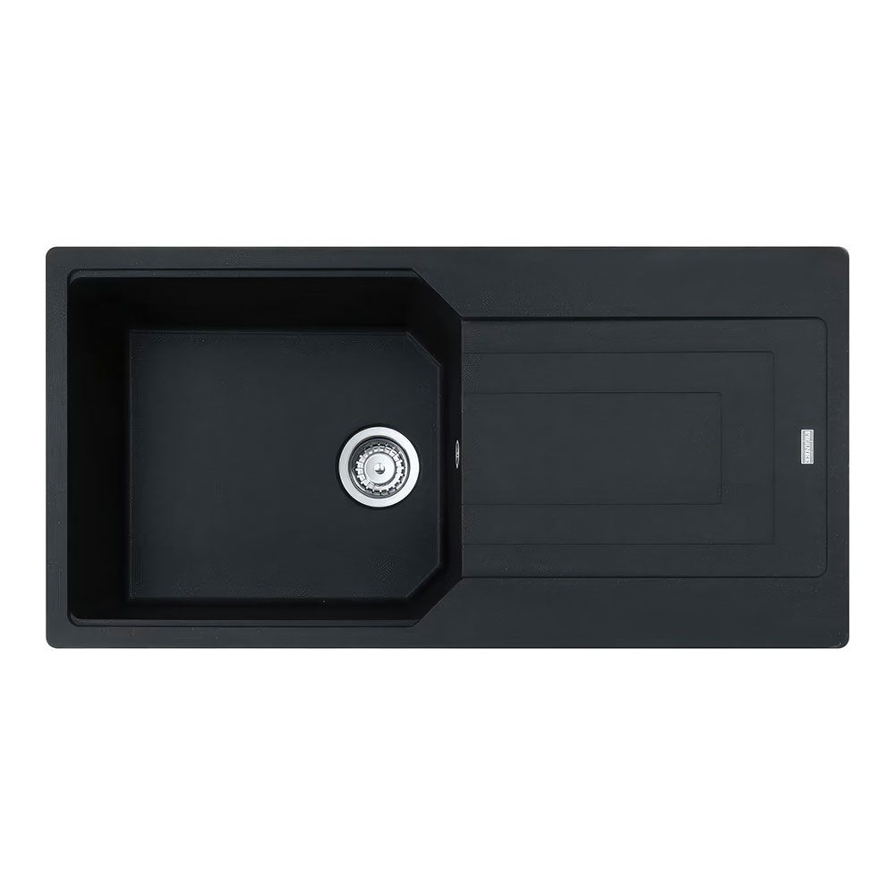 Franke Urban UBG 611-100 Nero Tezgah Üstü 1000x500mm Tek Gözlü Damlalıklı Eviye