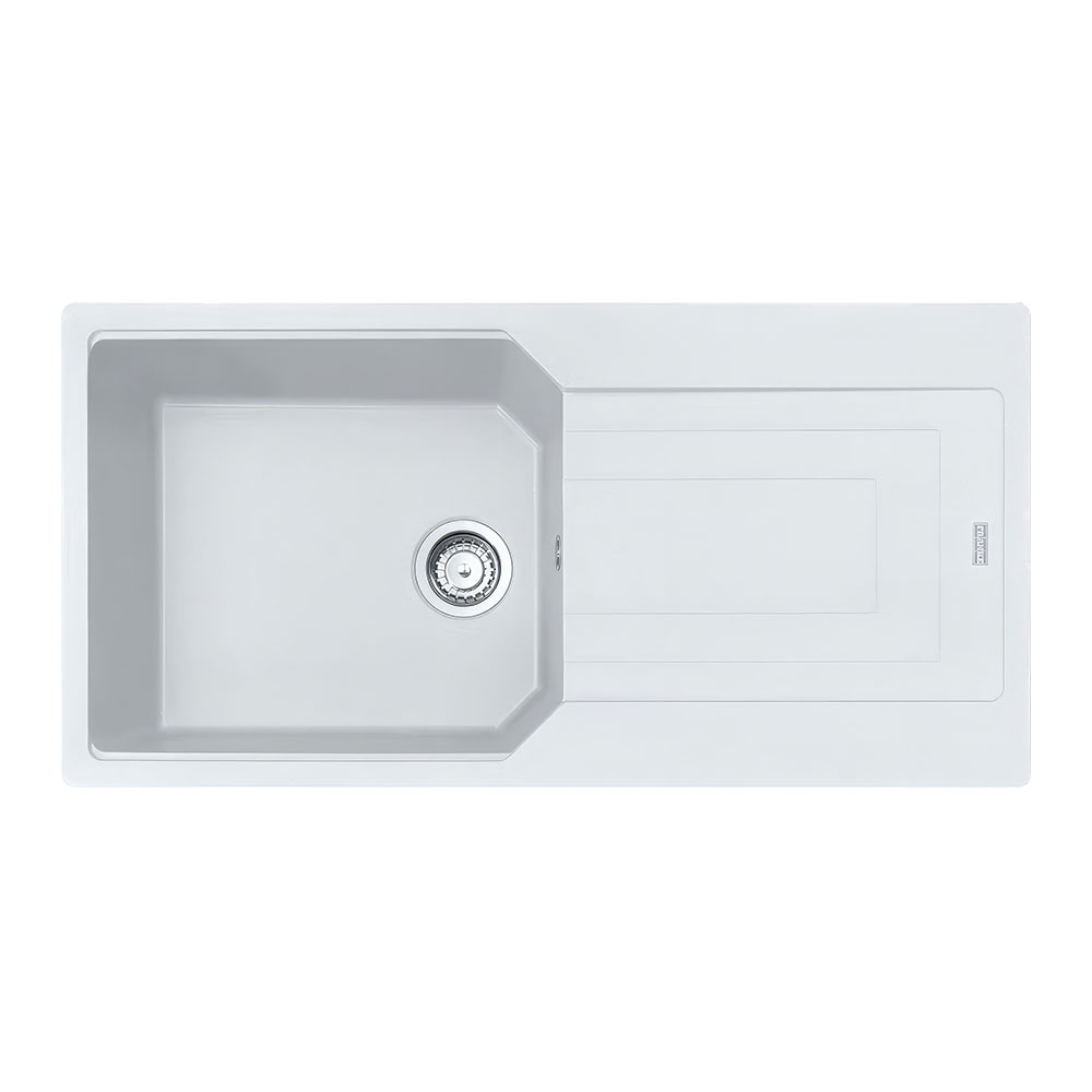 Franke Urban UBG 611-100 Bianco Tezgah Üstü 1000x500mm Tek Gözlü Damlalıklı Eviye