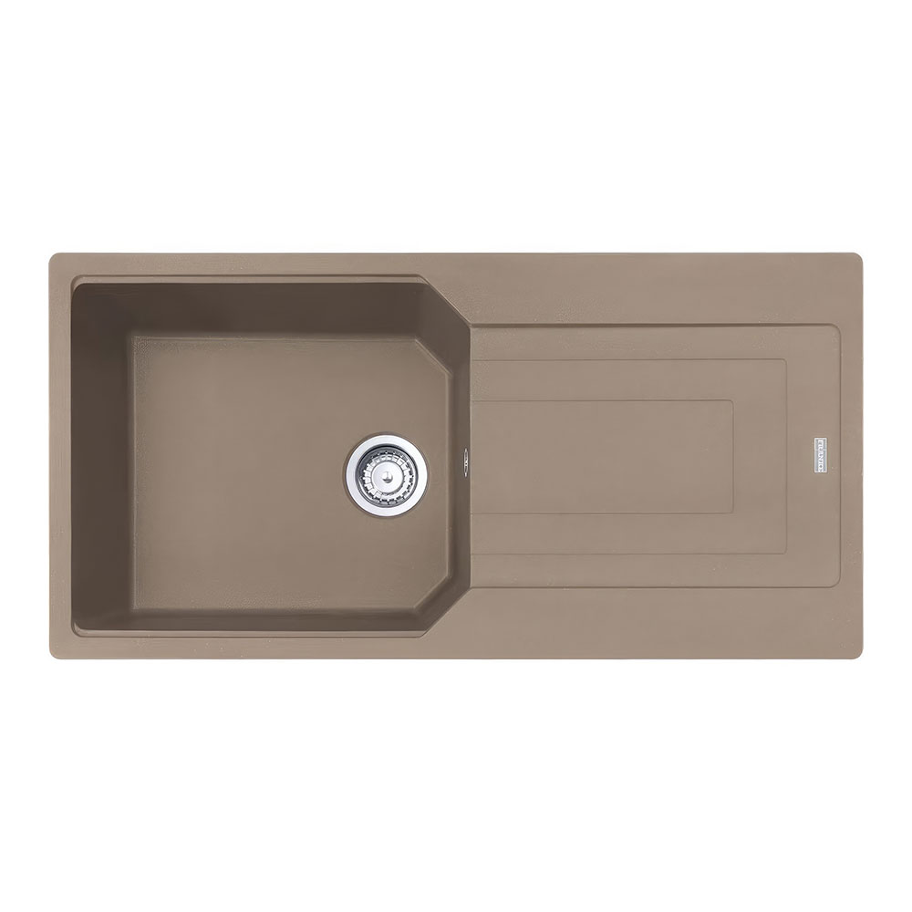 Franke Urban UBG 611-100 Oyster Tezgah Üstü 1000x500mm Tek Gözlü Damlalıklı Eviye