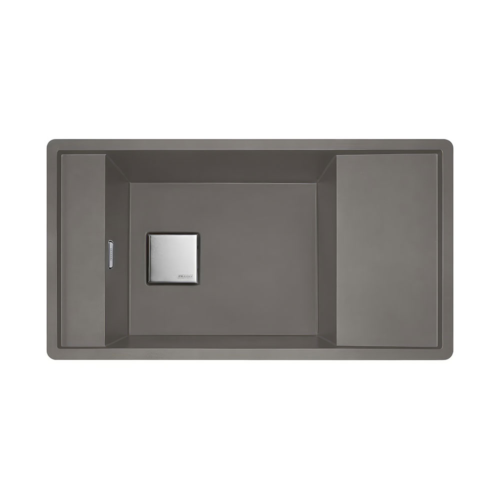Franke Fresno FSG 611-88 Stone Grey Tezgah Üstü 877x495mm Tek Gözlü Damlalıklı Eviye